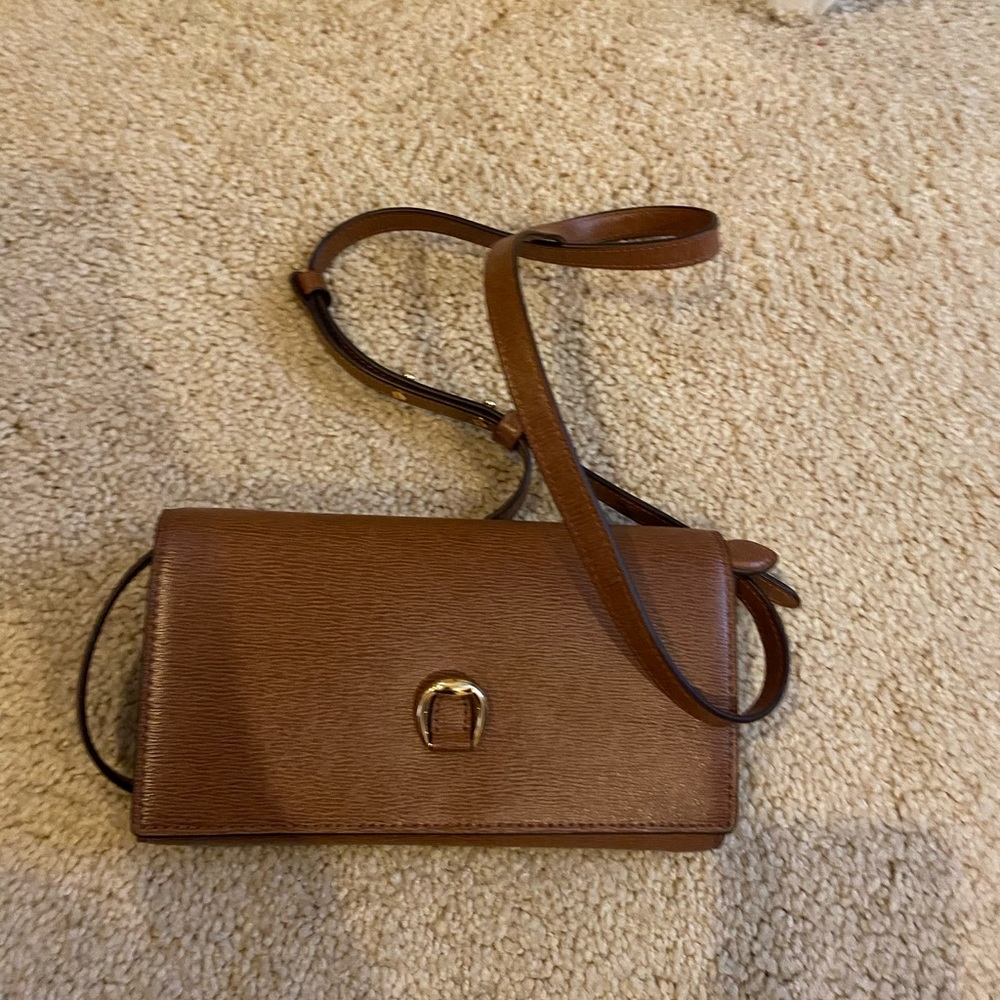 Brand new Leather Ralph Lauren crossbody/clutch